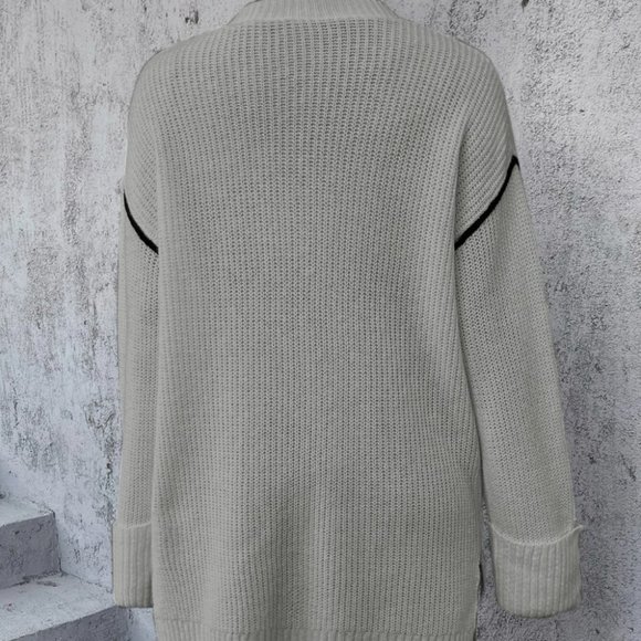 Grey Casual Womens Cardigan - Picture 3 of 4